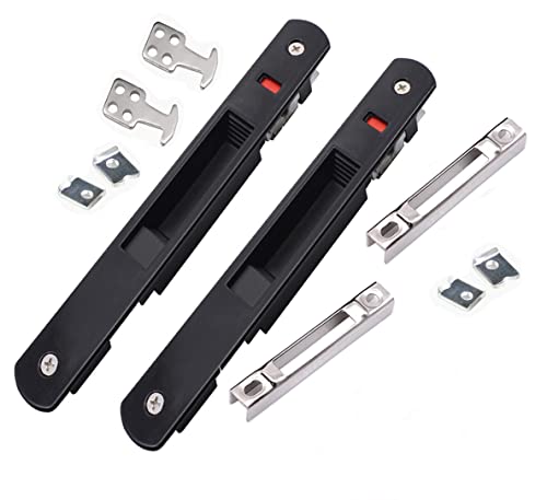 2 unidades de ganchos para puerta corredera,ventana,puerta de terraza,puerta móvil,cierre de un solo lado para el hogar,para todas las puertas y ventanas de cristal móviles y accesorios de hardware