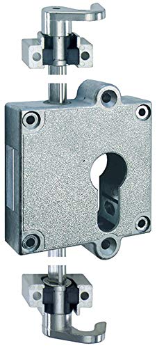 Gedotec® Falleba Biela Motriz - Zylinder-Möbelschloss Reno + Cerradura Atornillable | Acero Niquelado | Medida: 40mm | Cerradura de Pestillo para Pz-Zylinder | Marca para Su Sala de Estar