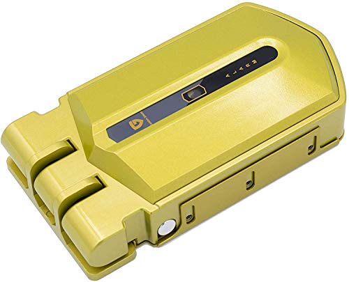 Golden Shield Alarm Cerradura invisible con alarma para puertas, cerradura sin llave con 4 mandos a distancia, cerradura electrónica de sobreponer para puertas antibumping, antirrobo, anti okupas.