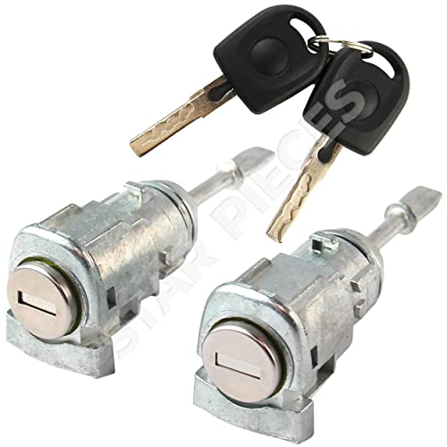 2 cerraduras de Puerta para Skoda Fabia, Octavia, Volkswagen Bora, Fox, Golf 4, New Beetle, Polo 9N y Transporteur T5 (1996-2015) Delantero Izquierdo y Delantero Derecho - se Vende con Llaves