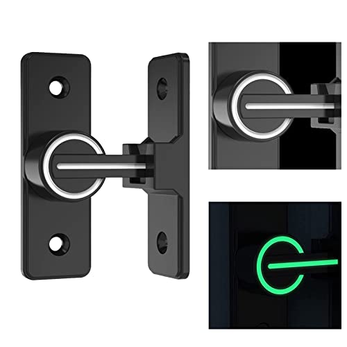 Cerradura de puerta corredera Pestillo portátil para puerta Doorlock: Puerta de 180 grados, Puerta móvil, Hebilla de ángulo recto, Cerradura de privacidad para puertas interiores y exteriores