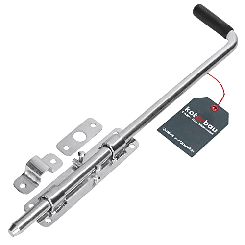 KOTARBAU® Pestillo de puerta 420 mm cerradura de puerta pestillo de puerta puerta seccional cierre de puerta
