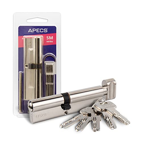 APECS SM-110(50C/60)-C - Cilindro para cerradura de puerta con 5 llaves (50/60 mm)
