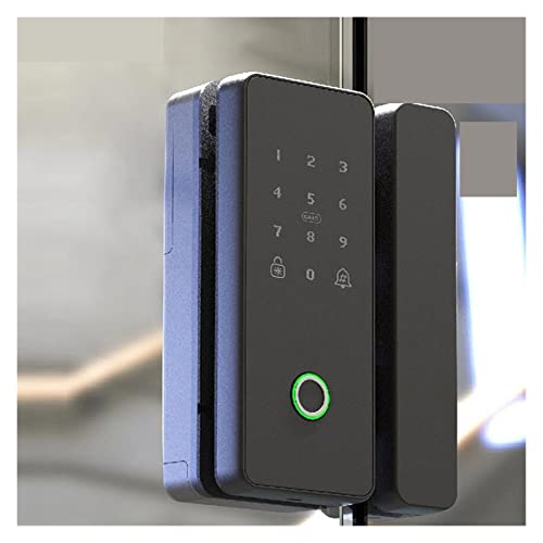 Cerradura De Puerta Inteligente, Cerradura de puerta con huella dactilar de cristal Wifi Tuya, cerradura de puerta electrónica biométrica inteligente, cerradura Digital sin taladro for oficina , Cerra