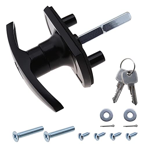 Cerradura para puerta de garaje de 18 mm, barra en T, eje de 50 mm, compatible con puerta de garaje Cardale Henderson Merlin