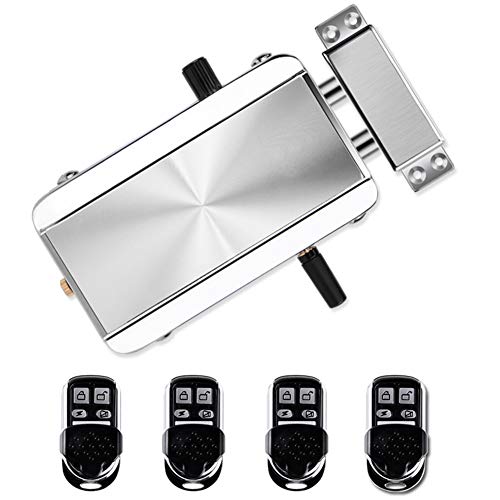 OSISTER7 Mando a distancia Intelligenz Türschloss con 4 mando a distancia, el hogar de Zink-Legierung Wireless High-End Diebstahlsicherung Smart Security Lock automática Türschloss