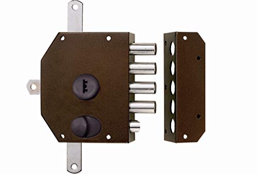Cerraduras Iseo Iberica. 913101If-Izda - Cerradura seg. sobr. 50mm 9131011f-i oro 3p izq iseo