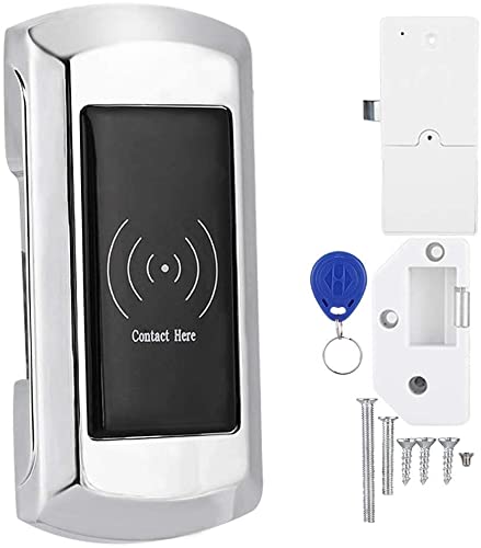 Cerradura electrónica digital - Cerradura electrónica inteligente de gabinete de aleación de zinc con tarjeta de acceso para sauna/natación/Armario de hotel