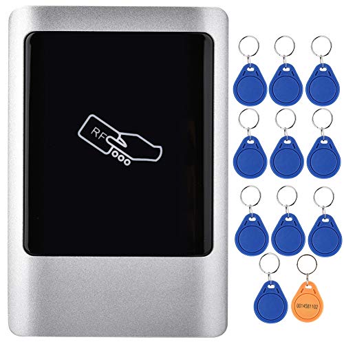 Simlug Lector de Tarjeta de Puerta, RFID Lector Tarjetas de Control Acceso, Lector RFID Tarjeta Inteligente de gestión de Acceso a Puerta Impermeable Wiegand para Exteriores (ID)
