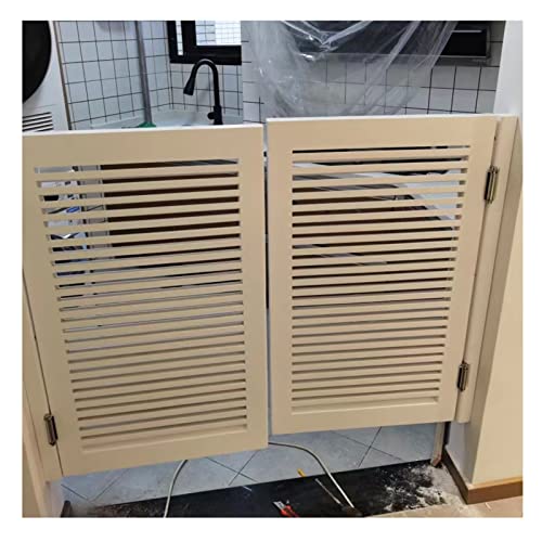 WUGCHDA Puertas Basculantes para Cafetería, Personalizable Puerta Cintura Prediseñada, Partición Protección Privacidad Cierre Automático para Entrada Bar Cocina (Color : White, Tamaño : 80x65cm)