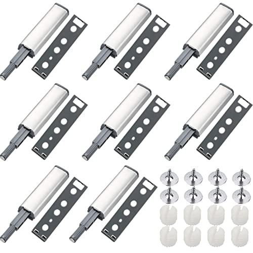 RUIJIE® Cierre Pulsador Puerta 8 Piezas Iman Puerta Armario Presion Magnetica Cierre Push to Open Amortiguadores Magnéticos Pestillo para Cocina Cajon Cerradore Mueble Cerrojo Cerradura