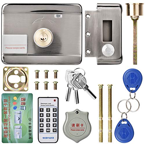Venta loca Cerradura electrónica de Puerta, ID de Sistema de Control Remoto Inteligente Cerradura de Puerta de Doble Cabezal